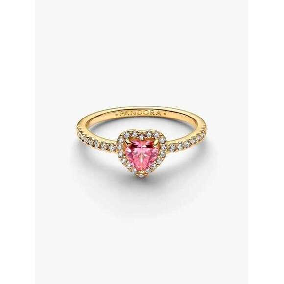 Pandora Jewelry - Pandora Elevated Pink Heart Ring